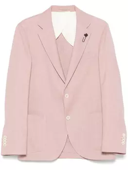 Однобортный пиджак Lardini, розовый