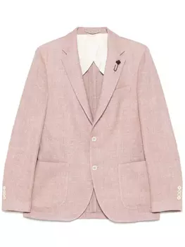 Однобортный пиджак Lardini, розовый