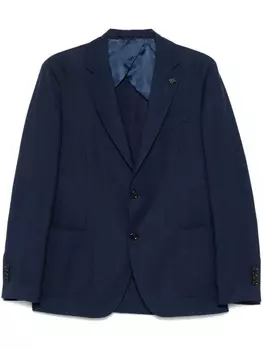 Однобортный пиджак Lardini, синий