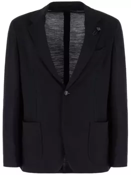 Однобортный пиджак Lardini, синий