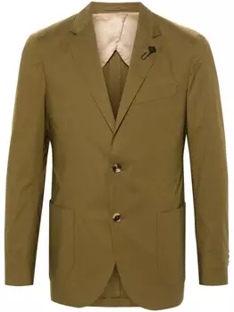 Однобортный пиджак Lardini, зеленый