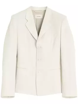 Однобортный пиджак LEMAIRE, белый