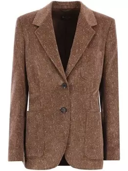 Однобортный пиджак Loro Piana, коричневый