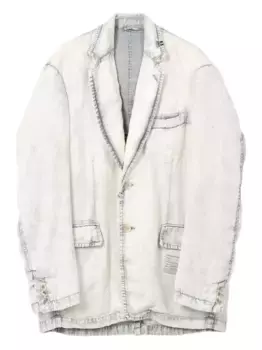 Однобортный пиджак Maison Mihara Yasuhiro, белый