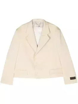 Однобортный пиджак MM6 Maison Margiela, желтый