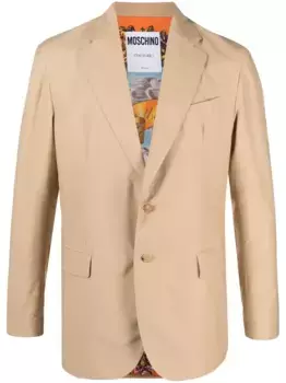 Однобортный пиджак Moschino, нейтральный