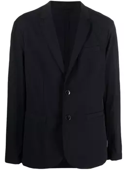 Однобортный пиджак на пуговицах Armani Exchange, синий