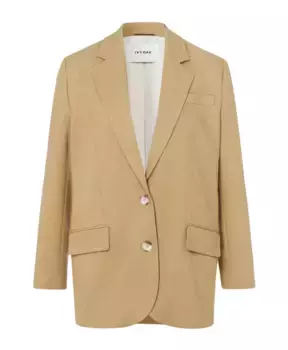 Однобортный пиджак оверсайз из хлопка Ivy Oak, зеленый