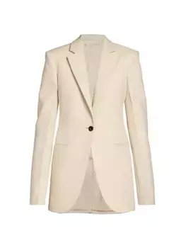 Однобортный пиджак оверсайз Stella Mccartney, цвет butter