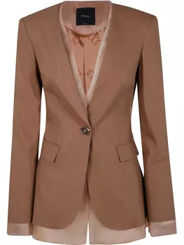 Однобортный пиджак PINKO, коричневый