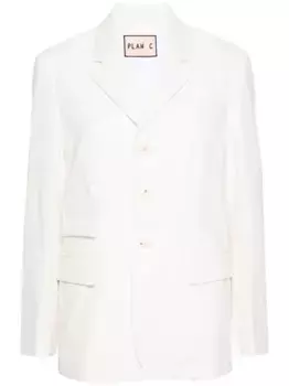 Однобортный пиджак Plan C, белый