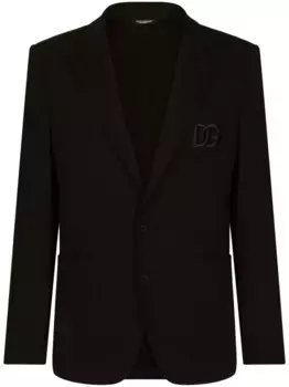 Однобортный пиджак Portofino DOLCE & GABBANA, черный