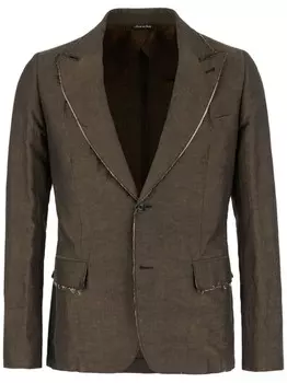 Однобортный пиджак Reveres 1949, коричневый