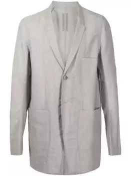 Однобортный пиджак Rick Owens, серый