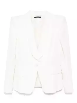 Однобортный пиджак с лацканами-шалькой TOM FORD, белый