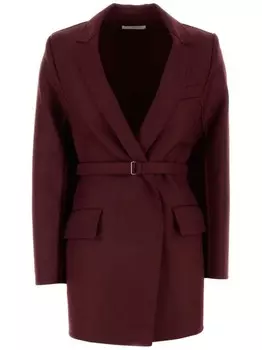 Однобортный пиджак с поясом Co, красный