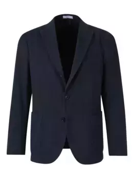 Однобортный пиджак с заостренными лацканами Boglioli, синий
