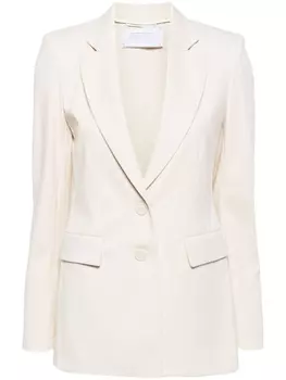 Однобортный пиджак с заостренными лацканами Harris Wharf London, бежевый