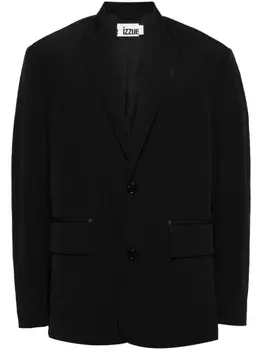 Однобортный пиджак с заостренными лацканами izzue, черный
