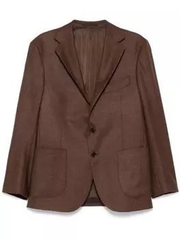 Однобортный пиджак с заостренными лацканами Man On The Boon., коричневый