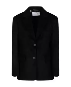 Однобортный пиджак Selected Femme, черный