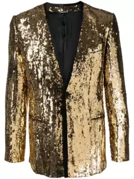 Однобортный пиджак Sicilia DOLCE & GABBANA, золотой