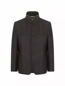 Однобортный пиджак Spagna Loro Piana, тёмно-синий