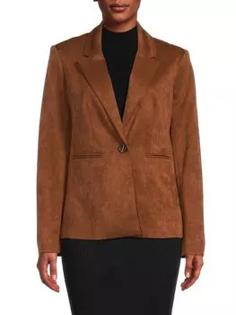 Однобортный пиджак T Tahari, цвет Mesa Brown