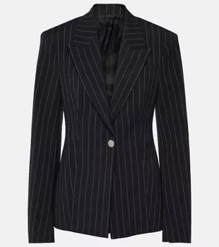 Однобортный пиджак The Attico, синий