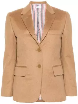 Однобортный пиджак Thom Browne, коричневый