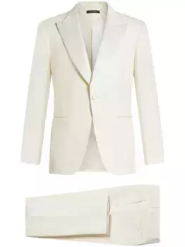 Однобортный пиджак TOM FORD, белый