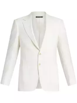 Однобортный пиджак TOM FORD, белый