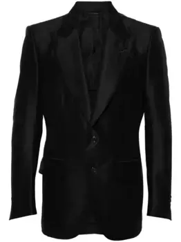 Однобортный пиджак TOM FORD, черный