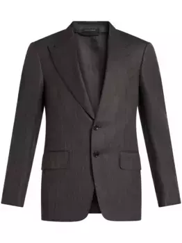 Однобортный пиджак TOM FORD, коричневый