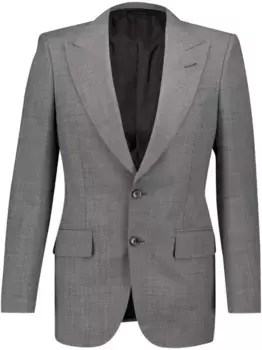 Однобортный пиджак TOM FORD, серый