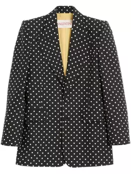 Однобортный пиджак Valentino Garavani, черный