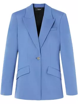 Однобортный пиджак Versace, синий