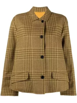 Однобортный пиджак в клетку ASPESI, желтый