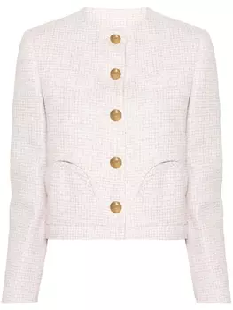 Однобортный пиджак в клетку Blaz Milano, розовый