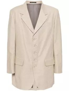 Однобортный пиджак Y's, нейтральный цвет