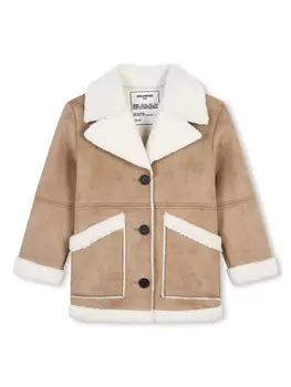 Однобортный пиджак Zadig & Voltaire Kids, коричневый