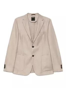 Однобортный пиджак Zegna, нейтральный