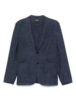 Однобортный пиджак Zegna, синий