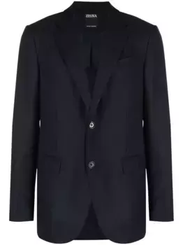 Однобортный пиджак Zegna, синий