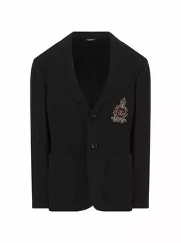 Однобортный шерстяной пиджак Dolce&Gabbana
