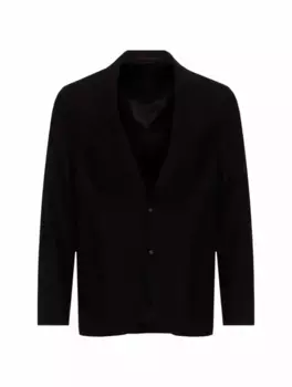 Однобортный шерстяной пиджак Officine Generale, черный