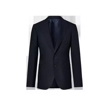 Однобортный шерстяной пиджак Pont Neuf Louis Vuitton, синий