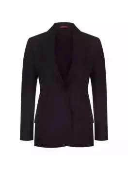 Однобортный шерстяной жакет Gucci, черный