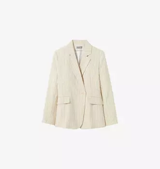 Однобортный тканый блейзер в полоску Claudie Pierlot, цвет divers