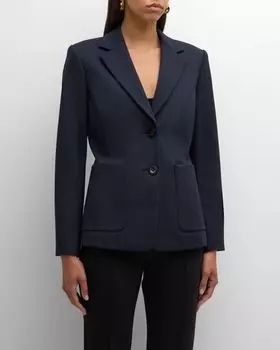 Однобортный трикотажный пиджак Emotional Essence DOROTHEE SCHUMACHER, цвет 899 - Dark Navy